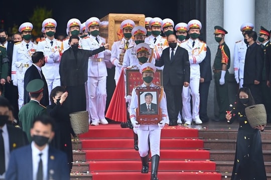 Trọng thể lễ truy điệu, lễ an táng nguyên Tổng Bí thư Lê Khả Phiêu