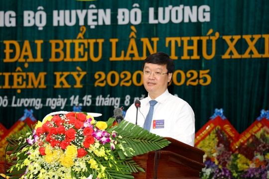 Đồng chí Nguyễn Đức Trung: Sớm đưa Đô Lương về đích nông thôn mới vững chắc