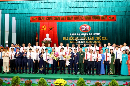 Phiên chính thức Đại hội đại biểu Đảng bộ huyện Đô Lương lần thứ XXI, nhiệm kỳ 2020-2025