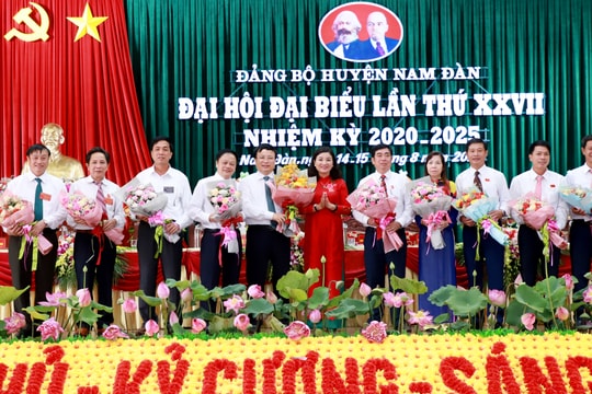 Bế mạc Đại hội đại biểu Đảng bộ huyện Nam Đàn lần thứ XXVII, nhiệm kỳ 2020 -2025