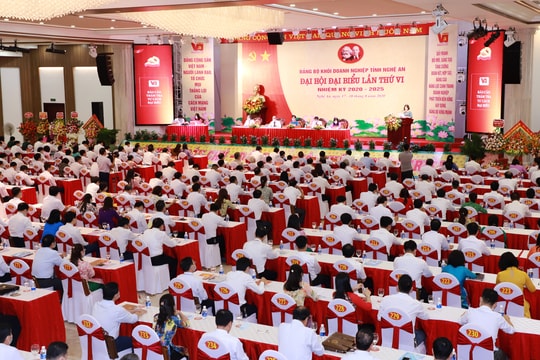 Phiên chính thức Đại hội đại biểu Đảng bộ Khối Doanh nghiệp tỉnh Nghệ An, nhiệm kỳ 2020 - 2025 
