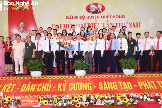 Danh sách Ban Chấp hành Đảng bộ, Ban Thường vụ Huyện ủy Quế Phong, nhiệm kỳ 2020 - 2025