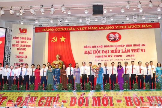 Danh sách Ban Chấp hành Đảng bộ, BTV Đảng ủy Khối Doanh nghiệp tỉnh Nghệ An, nhiệm kỳ 2020 - 2025