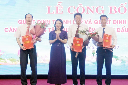 Công bố Quyết định thành lập Trung tâm Huấn luyện và Thi đấu thể dục thể thao Nghệ An