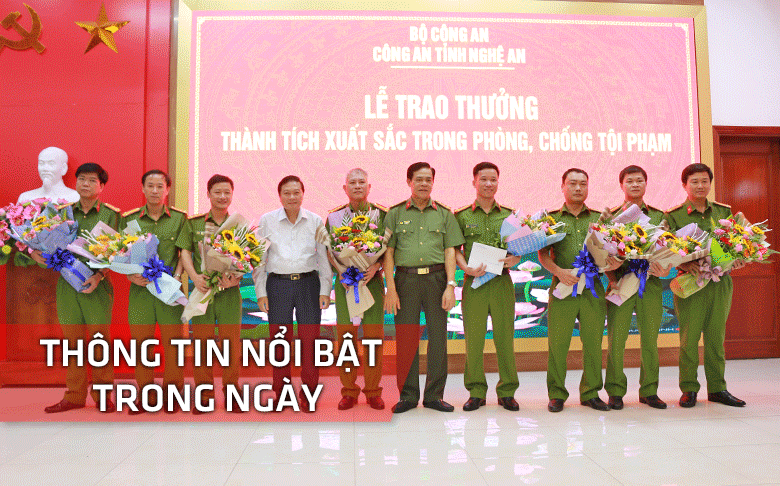 Nghệ An: Thông tin nổi bật ngày 22/8