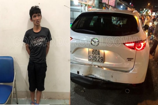 Cuộc đuổi bắt đối tượng ngáo đá trộm xe ô tô bỏ chạy