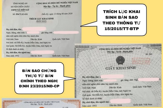 Khắc phục bất cập trong cấp bản sao giấy khai sinh