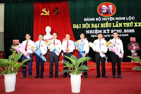 Bế mạc Đại hội đại biểu Đảng bộ huyện Nghi Lộc lần thứ XXIX, nhiệm kỳ 2020 - 2025