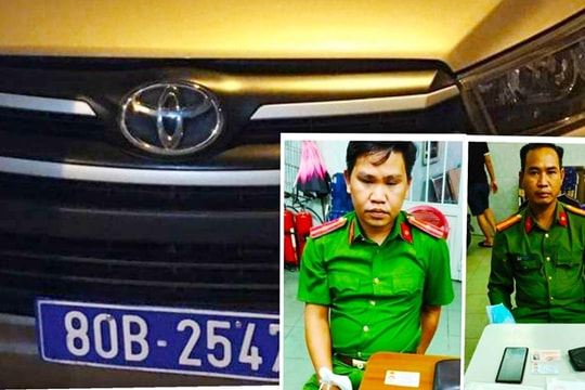 Giả danh Cục CSHS, đi xe biển xanh đến nhà đọc lệnh bắt, khám xét