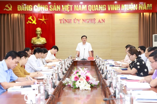 Ban Thường vụ Tỉnh ủy thông qua đề án sắp xếp các cơ quan báo chí Nghệ An đến năm 2025