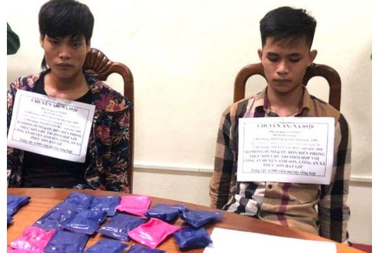 Hai thanh niên liều lĩnh vận chuyển 6.000 viên hồng phiến qua chốt kiểm dịch Covid-19