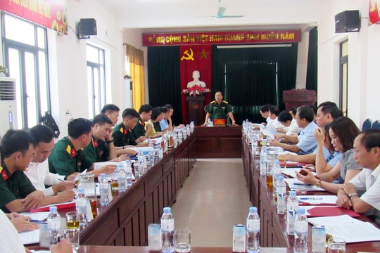 Tỉnh ủy kiểm tra việc thực hiện nhiệm vụ quân sự, quốc phòng tại huyện Nghĩa Đàn