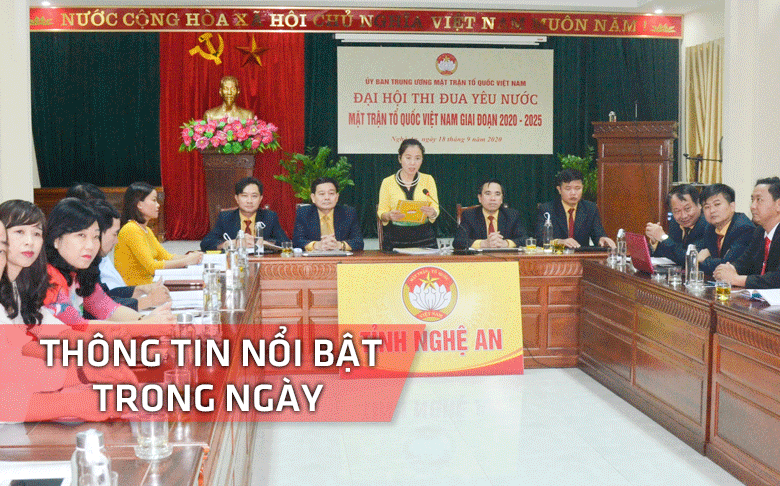 Nghệ An: Thông tin nổi bật ngày 18/9
