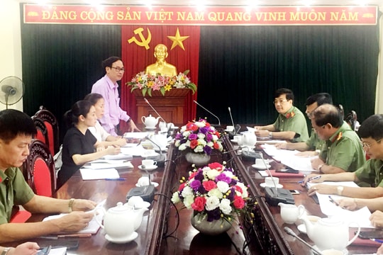 Ban Tuyên giáo Tỉnh ủy khảo sát việc thực hiện Chỉ thị 05 tại Đảng bộ Công an tỉnh 