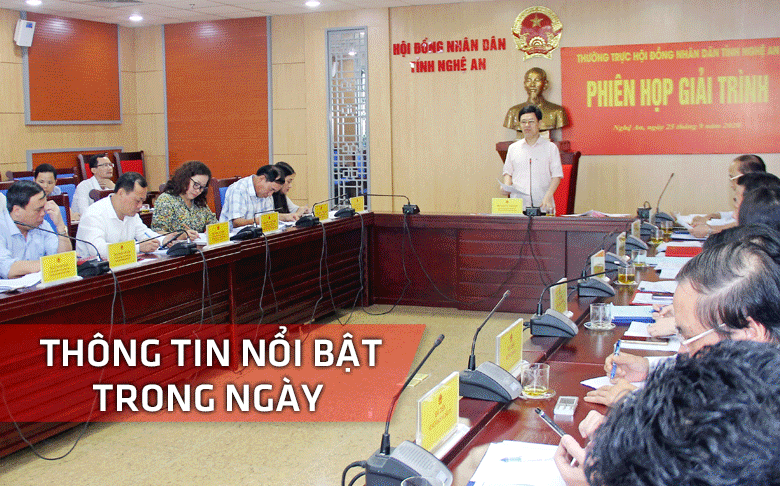 Nghệ An: Thông tin nổi bật ngày 25/9