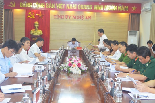 Đảm bảo an ninh trật tự tuyệt đối trong dịp Đại hội Đảng bộ tỉnh Nghệ An lần thứ XIX