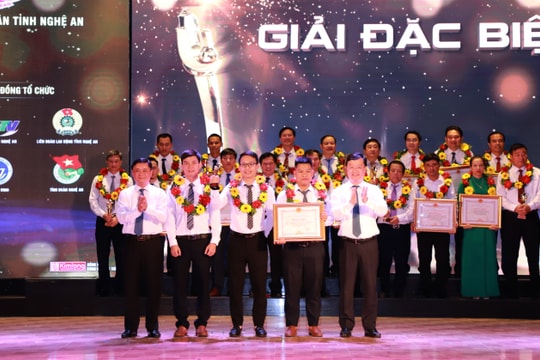 Trao giải 65 công trình Khoa học - Công nghệ và Khởi nghiệp đổi mới sáng tạo Nghệ An năm 2020