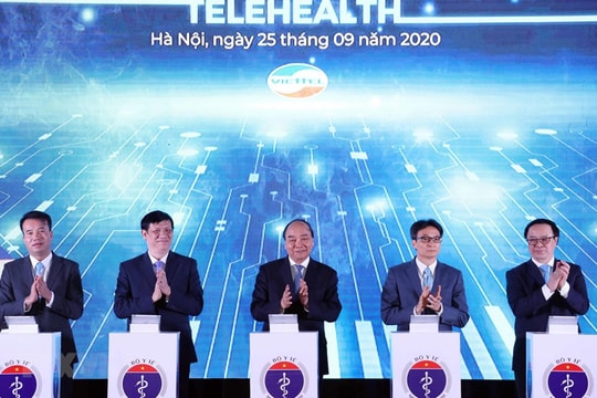Thủ tướng Chính phủ dự khánh thành kết nối 1.000 bệnh viện khám, chữa bệnh từ xa