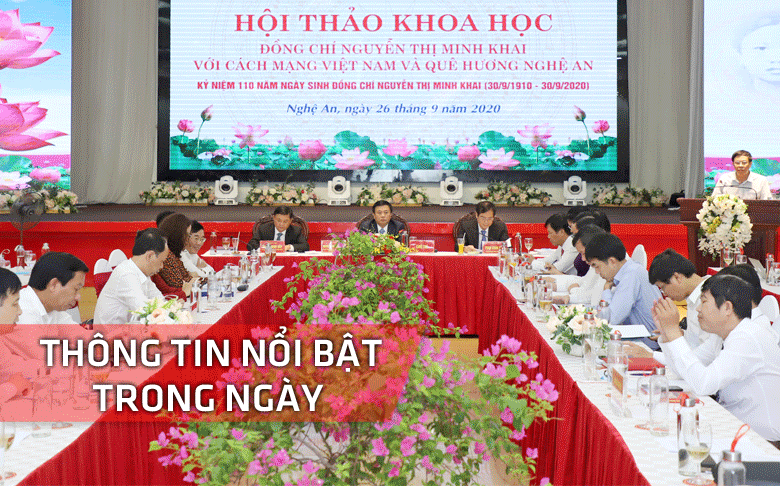 Nghệ An: Thông tin nổi bật ngày 26/9