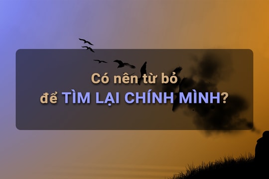 Công việc cho thu nhập cao nhưng vẫn thấy chán, có nên từ bỏ để tìm lại chính mình?