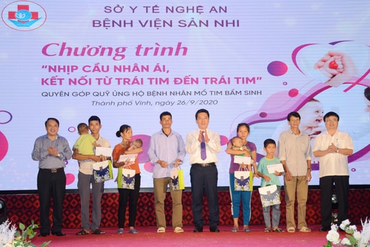 Bệnh viện Sản Nhi Nghệ An tổ chức nhịp cầu nhân ái, giúp đỡ trẻ mắc bệnh tim bẩm sinh