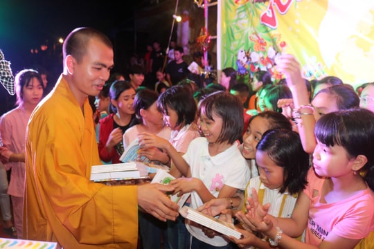 Nhiều chùa trong tỉnh tổ chức vui Tết Trung thu