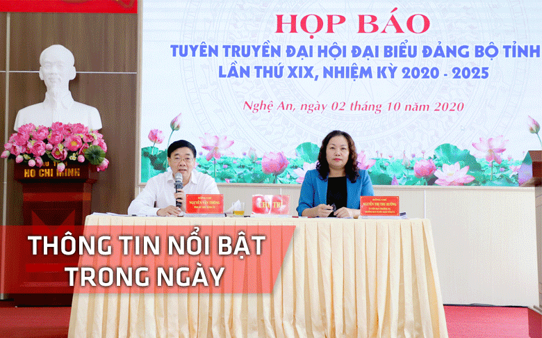 Nghệ An: Thông tin nổi bật ngày 2/10