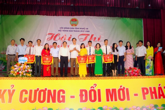 Liên quân Nghi Đức - Nghi Ân giành giải nhất hội thi Nông dân với nông sản thực phẩm an toàn