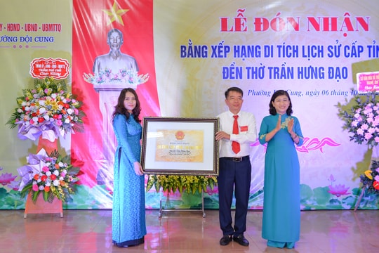 Đền thờ Trần Hưng Đạo ở thành phố Vinh được công nhận di tích cấp tỉnh