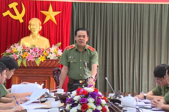 Công an Nghệ An thông qua phương án đảm bảo an ninh trật tự Đại hội Đảng bộ tỉnh