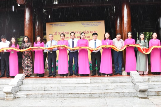 Nghệ An: Khánh thành và bàn giao 4 hạng mục đầu tư tại Khu di tích Kim Liên 