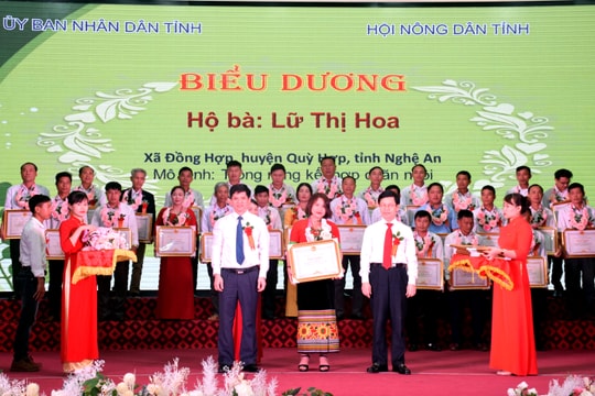 Nghệ An biểu dương 130 nông dân điển hình sản xuất, kinh doanh giỏi