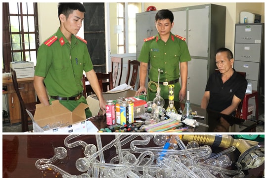 Phát hiện ổ sản xuất ‘coóng’ để sử dụng ma túy đá ở Nghệ An