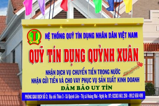 Quỹ Tín dụng nhân dân phường Quỳnh Xuân (TX. Hoàng Mai) thành lập Phòng Giao dịch số 2 