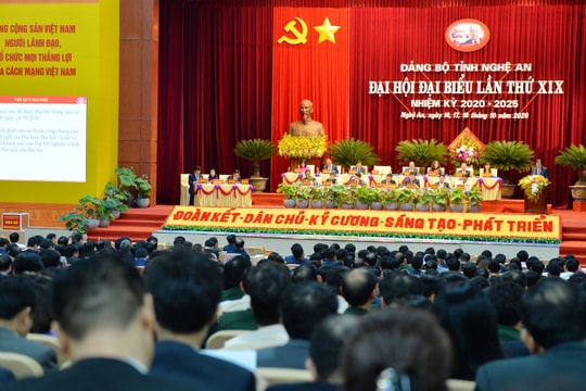 Đại hội đại biểu Đảng bộ tỉnh Nghệ An lần thứ XIX, nhiệm kỳ 2020-2025 hoàn thành phiên trù bị