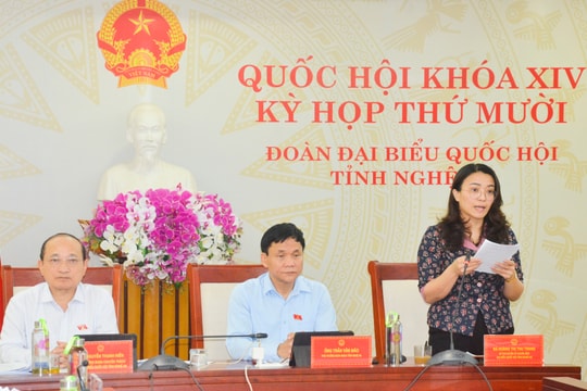 Đại biểu Quốc hội tỉnh Nghệ An tham gia thảo luận Luật Xử lý vi phạm hành chính
