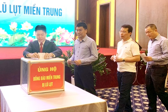 Công ty CP Xi măng Sông Lam quyên góp hơn 89 triệu đồng ủng hộ đồng bào miền Trung bị thiệt hại do mưa lũ