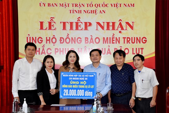 Nghệ An: 27,5  tỷ đồng đăng ký ủng hộ người dân vùng lũ miền Trung