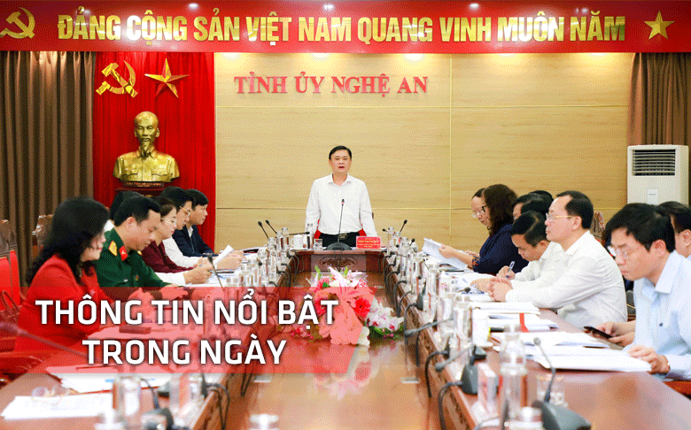 Nghệ An: Thông tin nổi bật ngày 29/10
