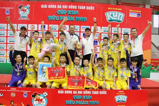 Đánh bại U11 Phú Yên, Sông Lam Nghệ An lần thứ 6 vô địch Nhi đồng toàn quốc
