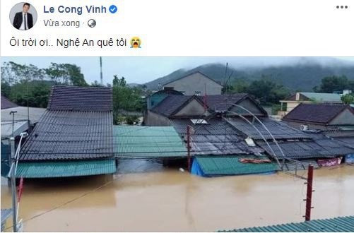 Công Vinh nhói lòng vì quê nhà Nghệ An ngập lụt và khẳng định 'chắc chắn sẽ về'