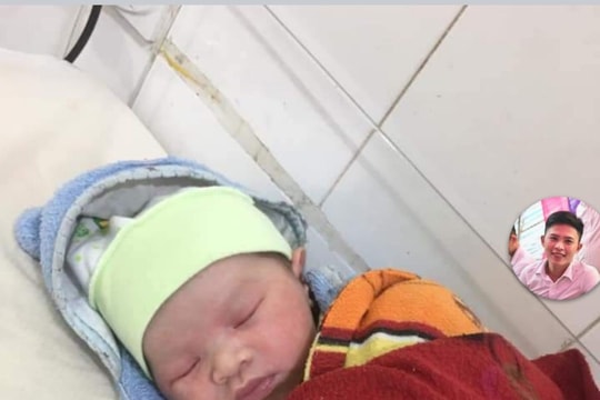 Chồng sản phụ viết thư cảm ơn lực lượng công an đưa vợ đi sinh trong mưa lũ