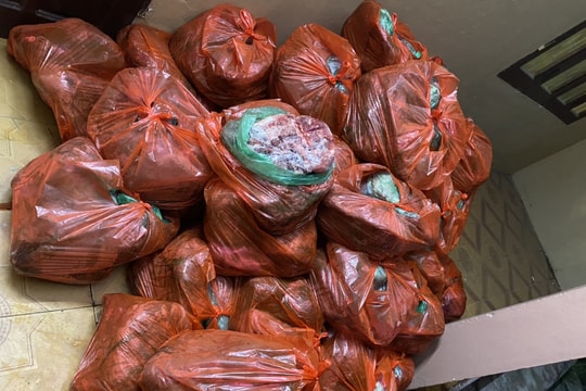 Hơn 8 tạ thịt bốc mùi hôi thối từ Hà Nội vào Nghệ An tiêu thụ