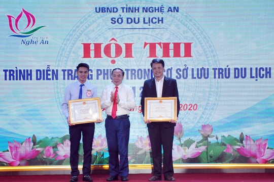 3 tập thể và 6 cá nhân được trao giải Hội thi Trình diễn trang phục trong cơ sở lưu trú du lịch Nghệ An