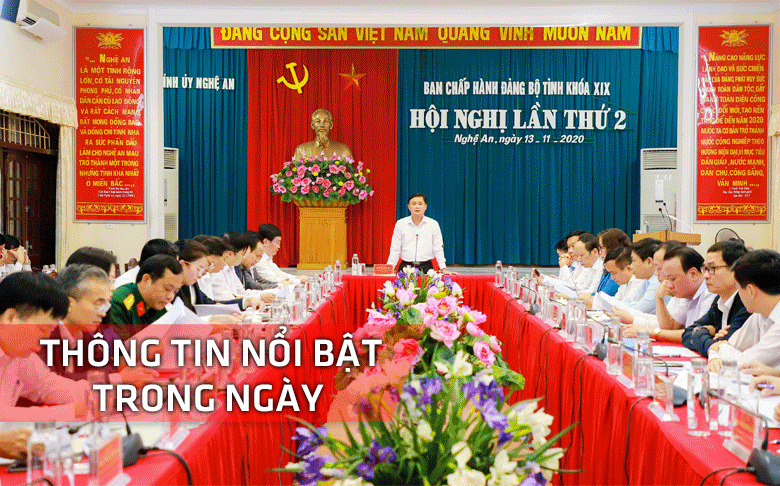 Nghệ An: Thông tin nổi bật ngày 13/11
