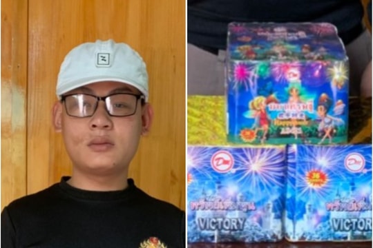 Xử phạt nam thanh niên từ Nam Đàn xuống Cửa Lò buôn pháo nổ