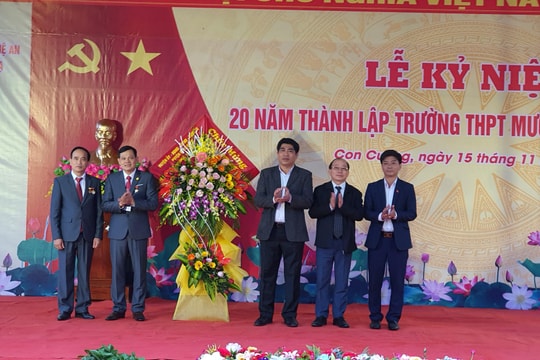 Trường THPT Mường Quạ tổ chức Lễ kỷ niệm 20 năm ngày thành lập