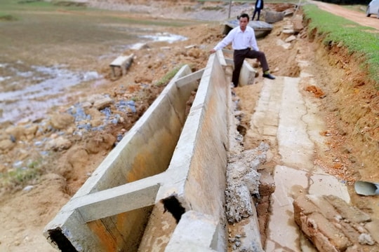 Đường giao thông, mương thủy lợi ở Thanh Chương tan hoang sau trận lụt lịch sử