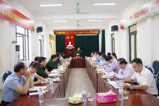 Tăng cường chỉ đạo thực hiện nhiệm vụ quân sự, quốc phòng