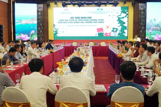 Ngành giáo dục 12 tỉnh, thành tham gia hội thảo về STEM tại Nghệ An